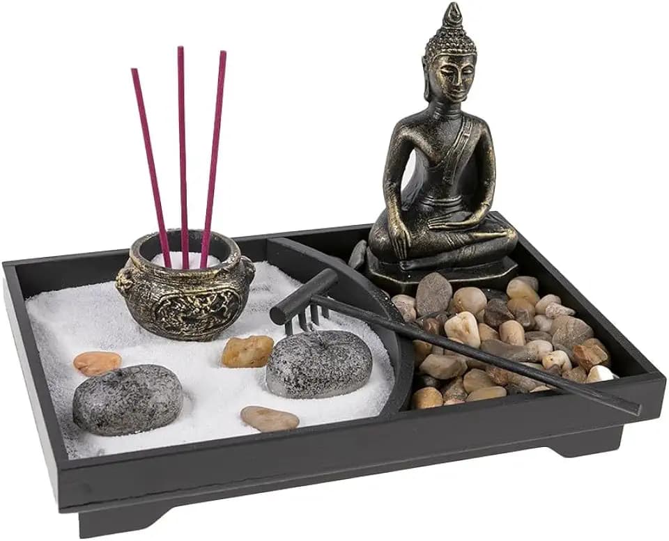 lachineuse – Zen-Buddha-Garten – Zen-Dekor – asiatische Atmosphäre
