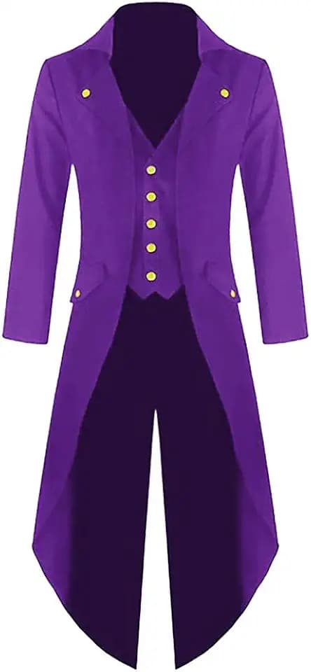 Runcati Mens Steampunk Victorian Jacket Gothic Tailcoat Costume Vintage Tuxedo Viking Renaissance Pirate Halloween Coats