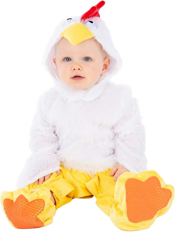 RUBIES Kostüm für Kinder von 12 bis 18 Monaten, Strampler und Kapuze für Karneval, Weihnachten, Partys und Cosplay