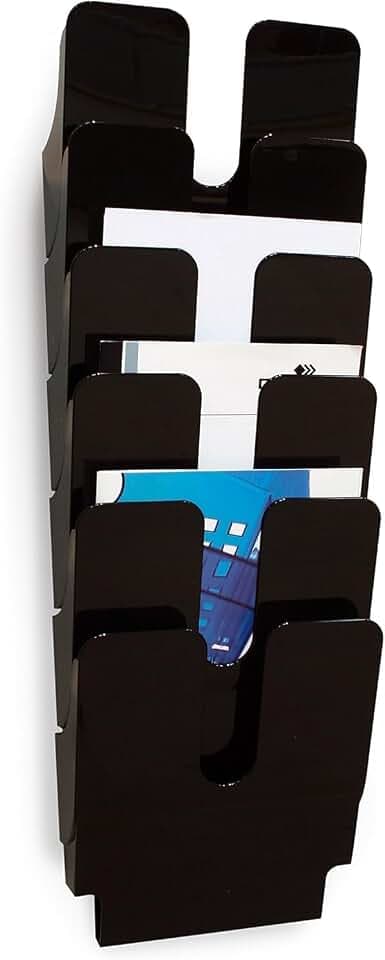 Durable Flexiplus 6 Prospekthalter, A4 Hochformat, schwarz, 1700008061