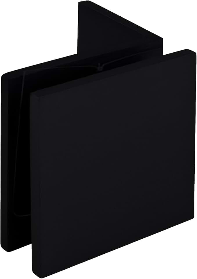 Brixwell SFPC037MBL Matte Black Fixed Panel Square Clamp with Small Leg