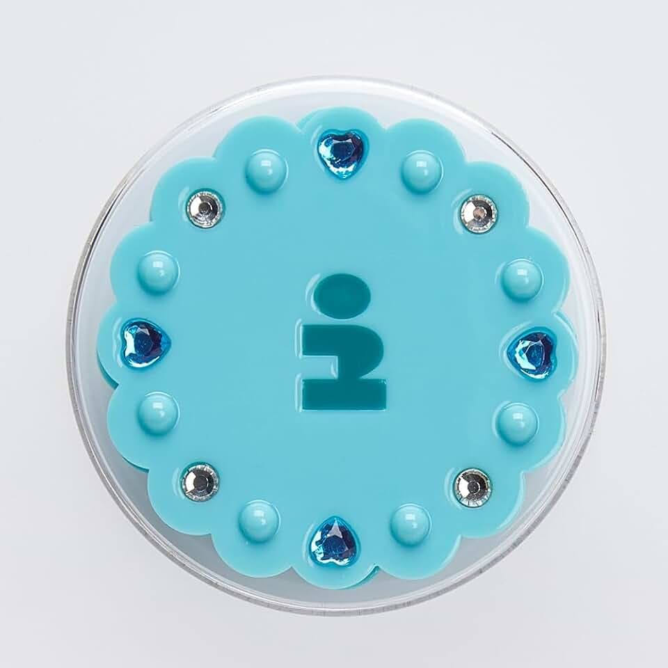 Tagi. Biscuit Rotating Magnetic Phone Bracket, Phone Grip with Expanding Kickstand, Phone Holder Stand, Blue (Seasalt Biscuit)