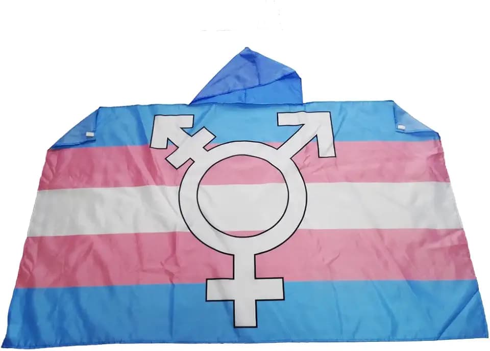 AZ FLAG Umhang Transgender mit Symbol 150x90 cm Leichtes Polyester