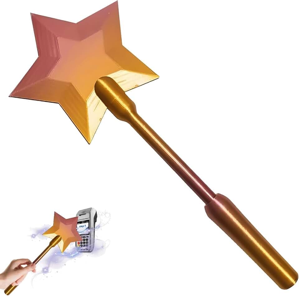 Yizemay Zauberstab Ec Karte, Ec Karten Kreditkarten Zauber-stab, 3D-Gedruckter Zauberstab zum Bezahlen, Credit Card Wand für Raves, Streiche und kontaktlose Zahlungen.