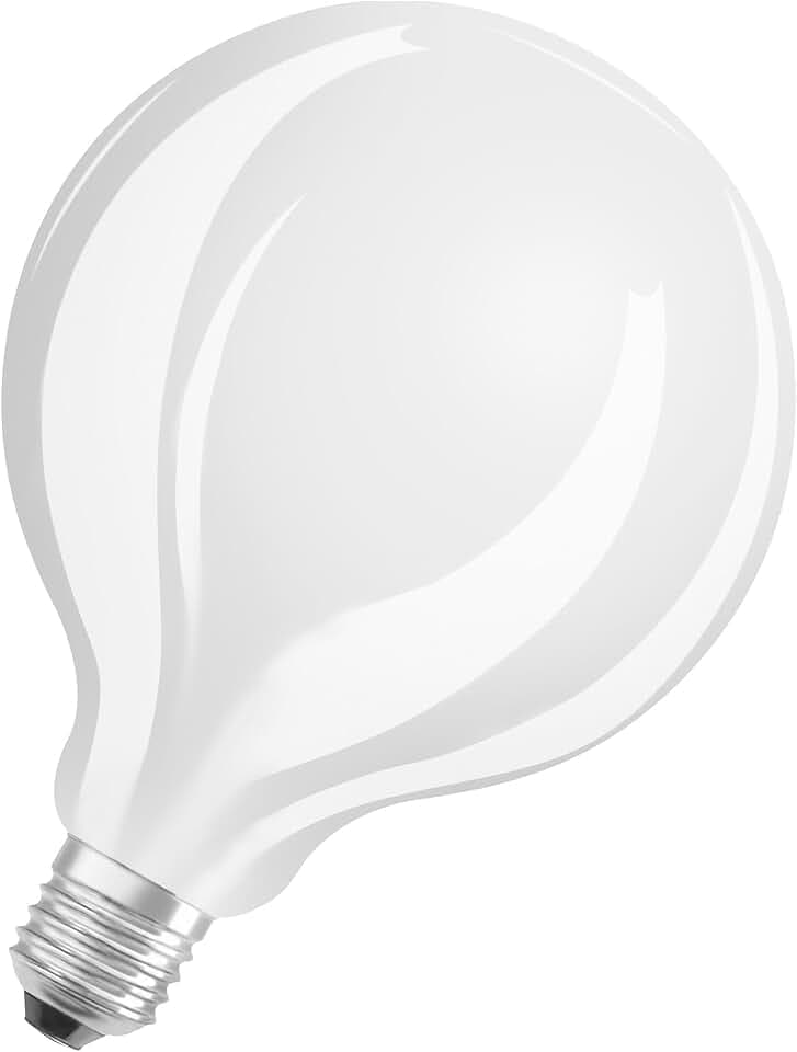 Osram LED Star GLOBE125, matte Filament LED-Lampe in Globe Form mit 125mm Durchmesser, E27 Sockel, Kaltweiß (4000K), 2452 Lumen, Ersatz für herkömmliche 150W-Glühbirnen, 1er-Pack