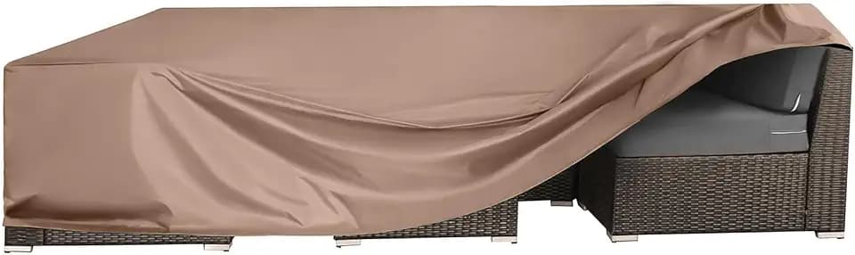 Patio Furniture Set Cover Waterproof Outdoor Furniture Covers Heavy Duty Outdoor Sectional Sofa Set Cover Dining Table and Chairs Set Covers Water Resistant Large 126" L x 63" W x 28" H