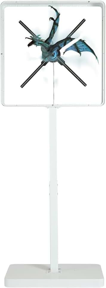 3D Hologram Fan with Wardrobe, 58CM Metal Protective Cover