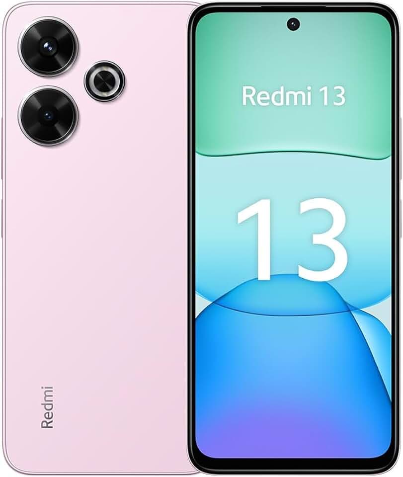 XIAOMI Redmi 13 Smartphone, 8+256GB, Handy ohne Vertrag, 6,79" FHD+ Display, 5.030 mAh, 108MP Kamera, 33W Fast-Charging, Dual-SIM, Pink