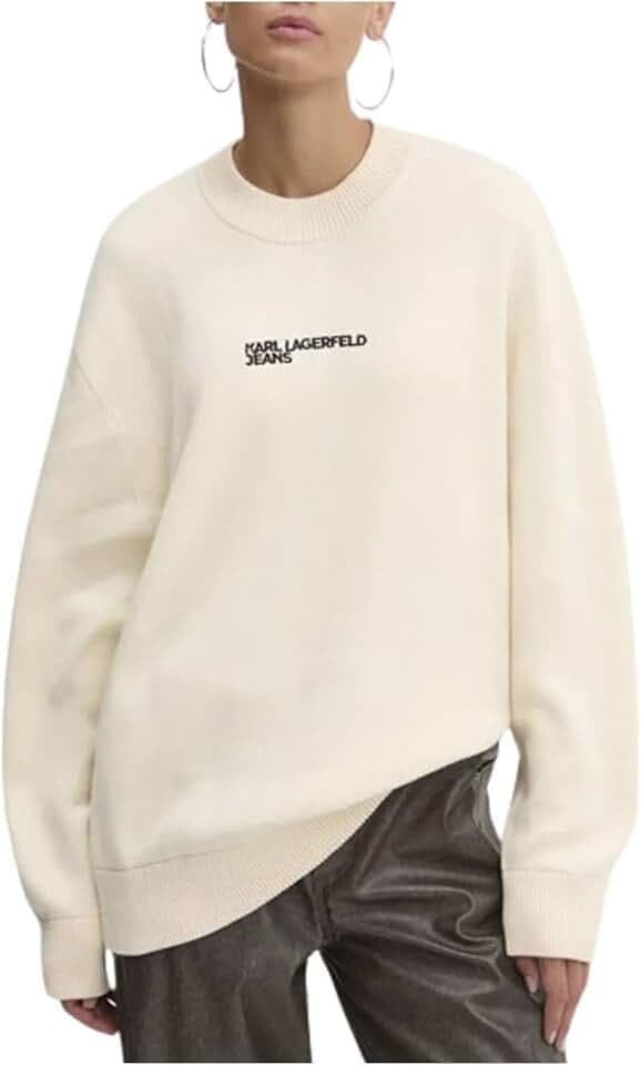 Karl Lagerfeld Jeans Damen Relaxed Logo Sweater