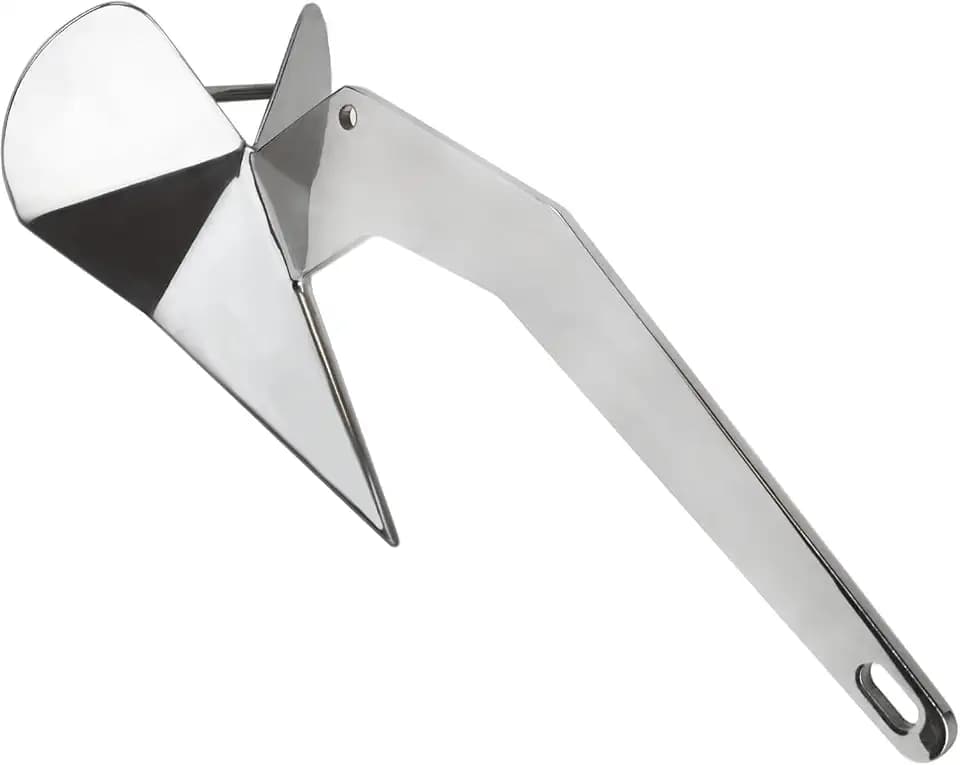 YANYUCB Delta Anchor,316 Stainless Steel Boat Anchor(6.6lb /8.8lb /11lb / 13lb / 16lb /17lb / 22lb / 33lb)