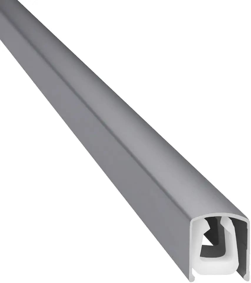 Design Alu Kabelkanal"SLIM SHADE" für TV, PC etc. - silber matt eloxiert - Länge 110cm - Platz für viele Kabel - 110 x 1,6 x 1,8 cm - Verkleidung aus Aluminium - einfache Installation