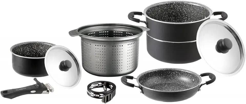 BRUNNER Topfset Pirate aus Aluminium mit Antihaft-Beschichtung