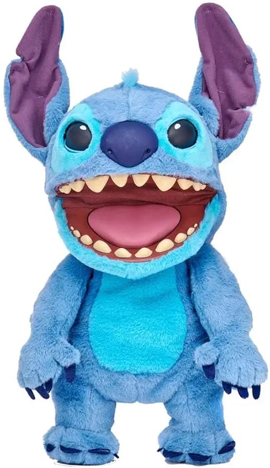 Disney Stitch Puppetronic by Real FX von Lilo & Stitch, elektronisches Plüschtier, 45 cm, 100+ Kombinationen von Aktionen und Klängen, realistisches Spielzeug mit Sensoren und Reaktionen, ab 6 Jahren