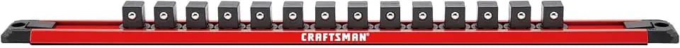 CRAFTSMAN Locking Magnetic Socket Rail Holder, Tool Tray Storage Organizer, 1/2 Inch (CMMT99411)