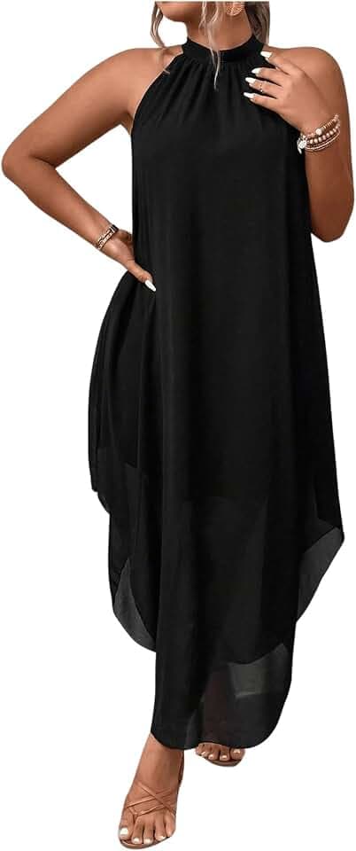 BEAUDRM Women's Plus Size Fall Summer Wedding Guest Dress Cocktail Dress