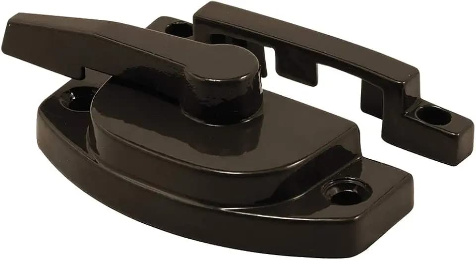 Prime-Line Sash Lock F 2763 2-1/16 In., Diecast Bronze Baked-On Enamel Double Hung Window Lock (Single Pack)
