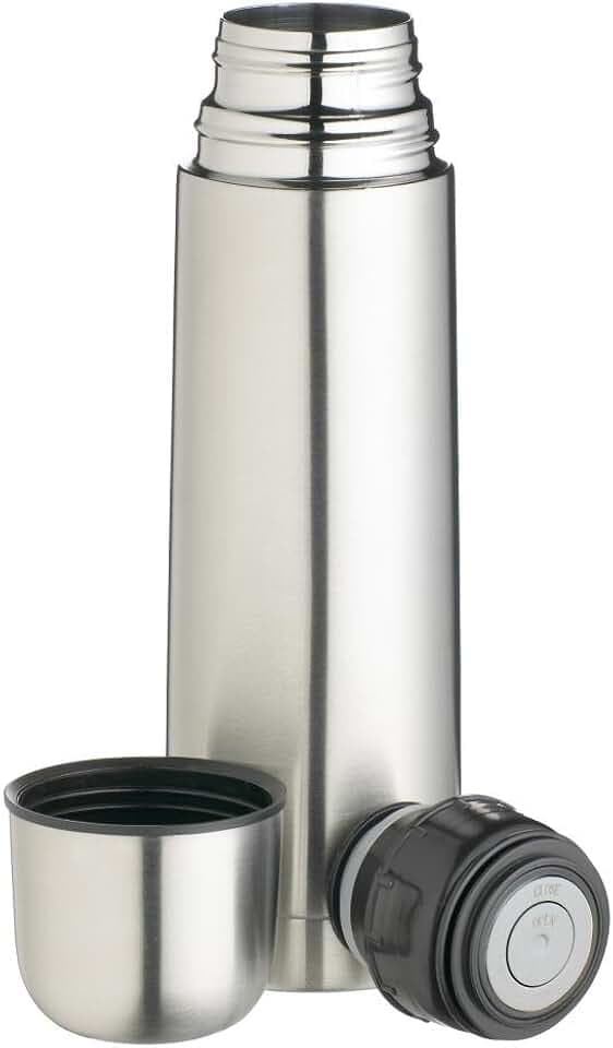 MasterClass Kleine Edelstahl-Vakuumflasche, 300 ml (0,5 Pints), Silber