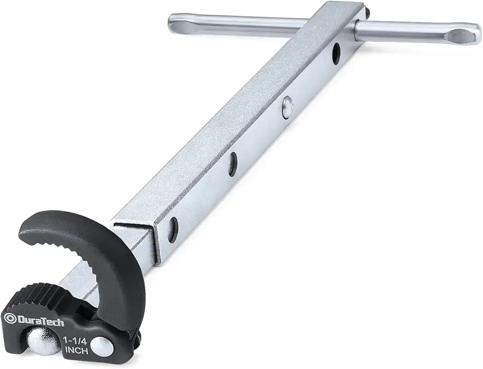 DURATECH Telescoping Basin Wrench, Under Sink Wrench for Tight Spaces
