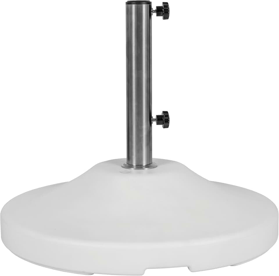 US Weight Fillable 120lb Capacity Commercial Free Standing Umbrella Base Heavy Duty, Umbrella Base with Wheels, Fillable Patio Umbrella Base Outdoor Stand, Made in The USA