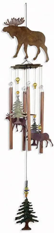Sunset Vista Designs Wilderness Wonders Moose Wind Chime, 36"