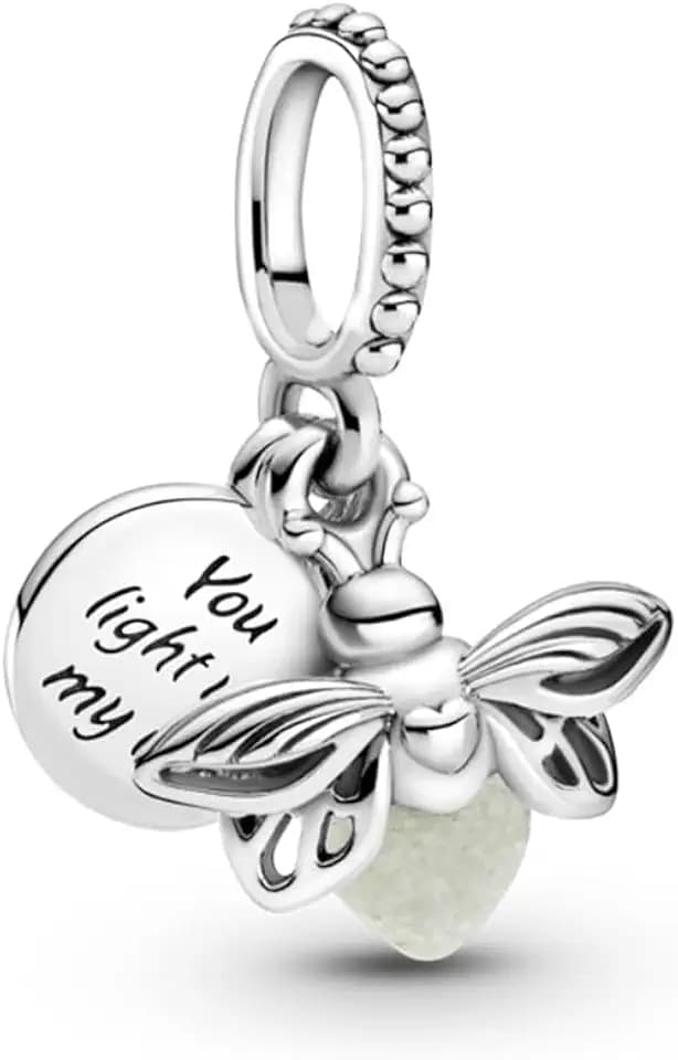 Pandora Charm Anhänger Silber "Glow in the Dark- Glühwürmchen" 799352C01