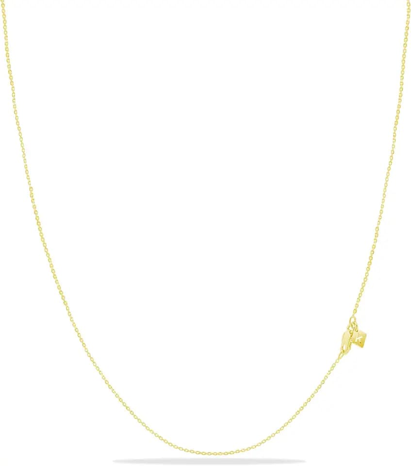 KEZEF 18K Gold over Silver Chain, Gold Chain Women, 1mm Cable Sterling Silver Chain Necklace for Women, Diamond-Cut Elegant, Thin, Sturdy, 16, 18, 20, 22, 24 Inches