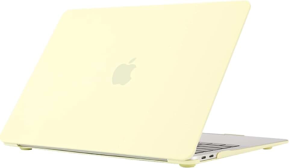 Se7enline for MacBook Air 13 Inch Case M1 2018-2024 A2337,Mellow Yellow