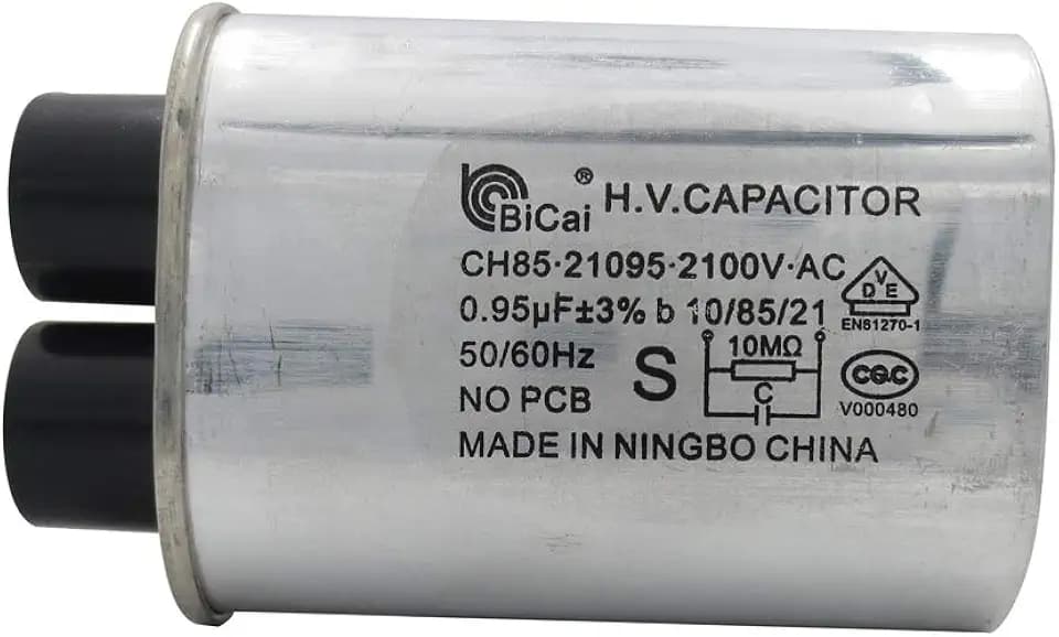 Meter Star CQC Universal-Kondensator für Haushaltsmaschinen, Hochspannungskondensator, 0,95 uF, ch85 21095, 2100 V AC, H.V-Kondensator, 10/85/21, 50/60 Hz, ohne Leiterplatte