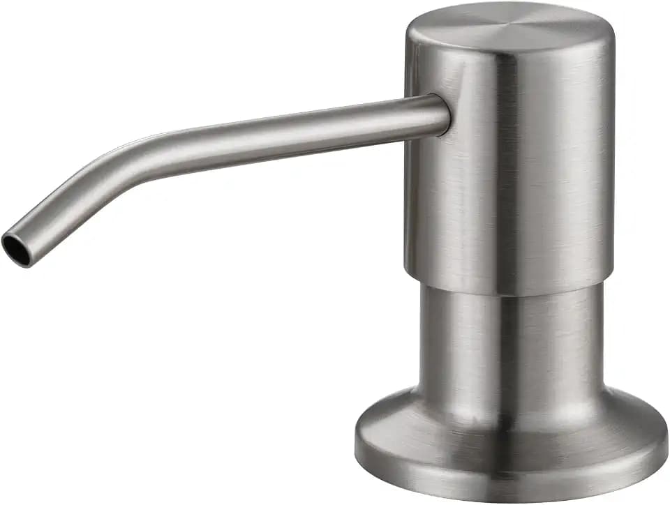 Kitchen Sink Soap Dispenser, Stainless Steel Pump Head with 17Oz Bottle