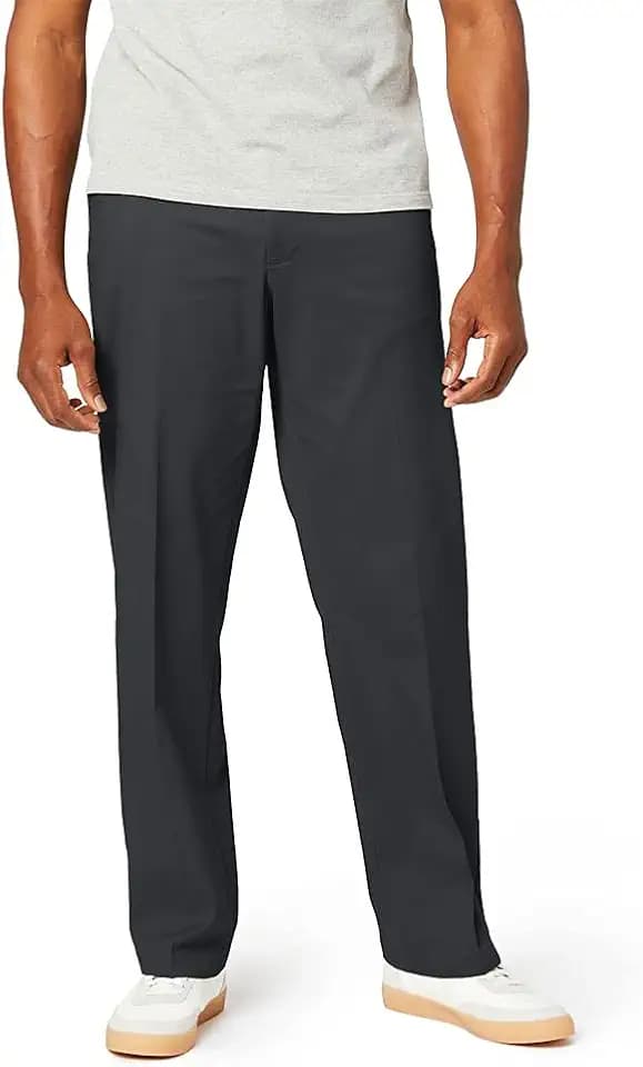 Dockers Men's Comfort Khaki Stretch Relaxed-fit Flat-Front Pant