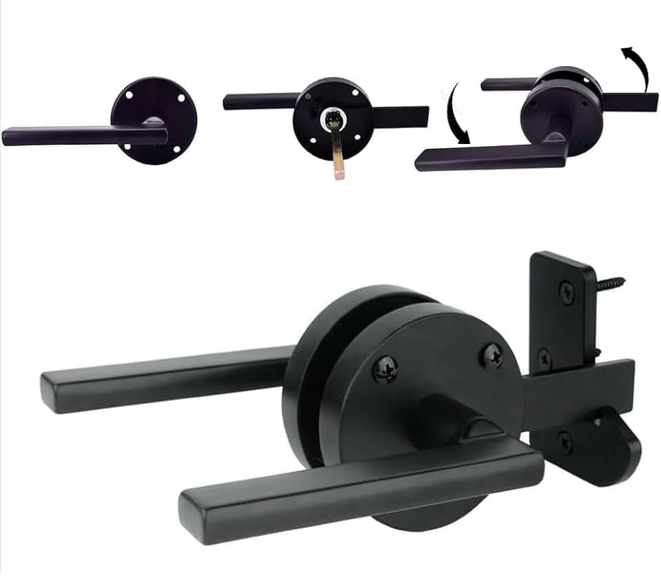 Gate Latch for Wooden Fence Double Side Gate Latch