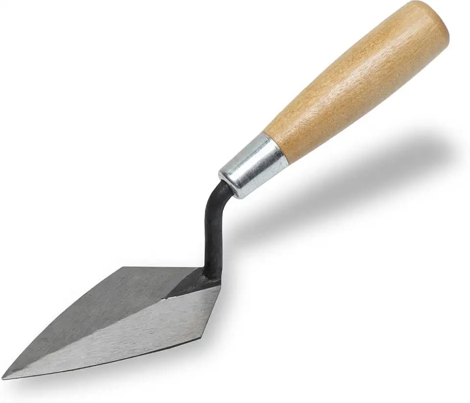 Marshalltown Philadelphia Style Spitzkelle, Hartholzgriff, Carbonstahl, Maße: 127x64 mm