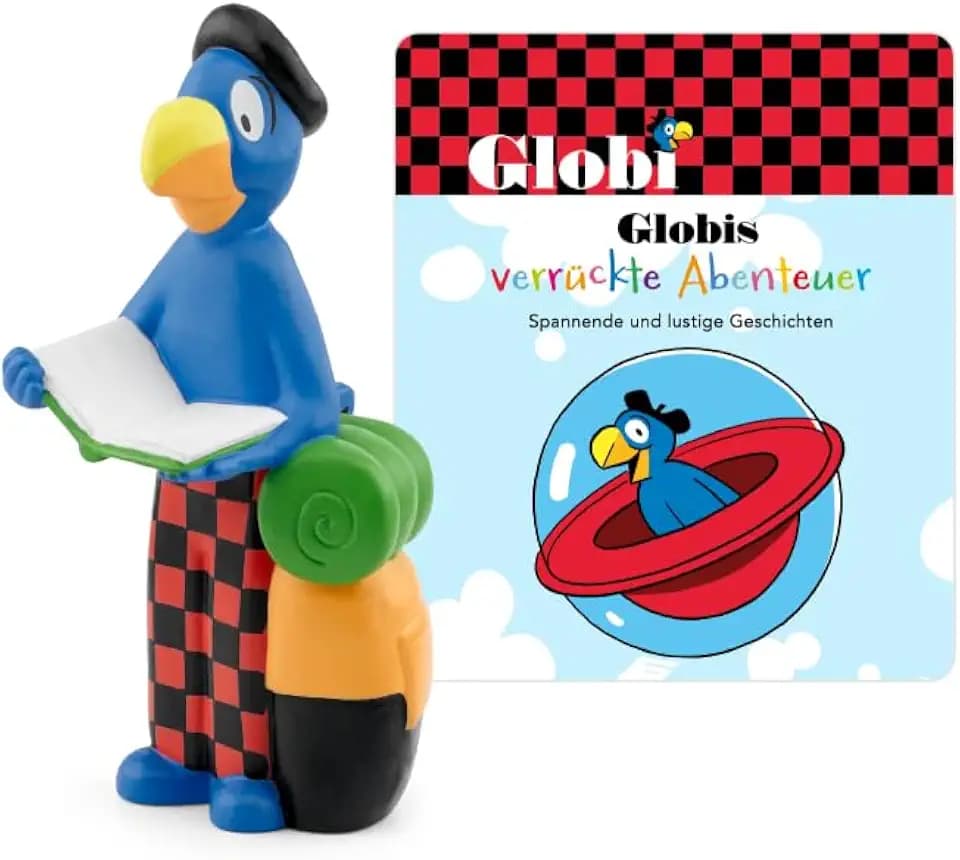 tonies Hörfigur für Toniebox, Globi - Globis verrückte Geschichten Abenteuer, Hörspiel für Kinder ab 3 Jahren, Spielzeit ca. 45 Minuten