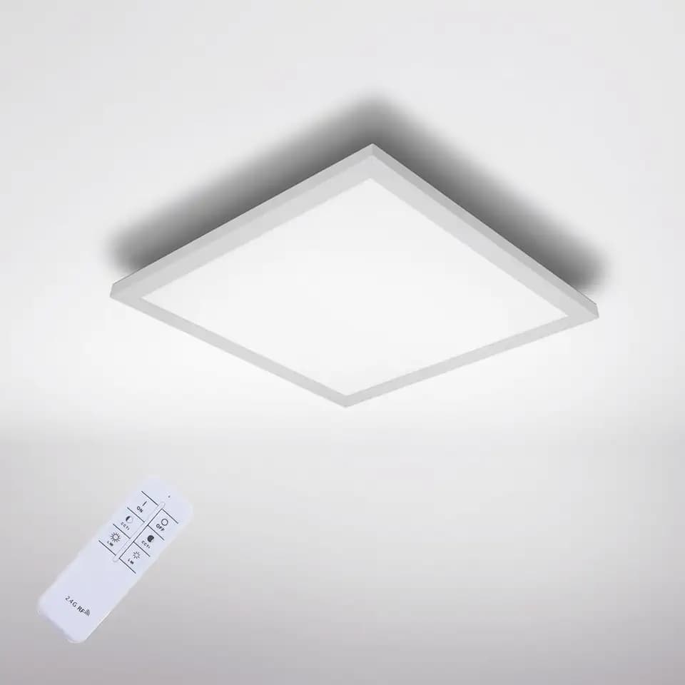 IMPTS LED Panel Deckenleuchte 30x30cm Dimmbar mit Fernbedienung 18W 3000K-6500K Warmweiß Naturweiß Kaltweiß Lampe für Büro Schlafzimmer Esszimmer Flur Hotel