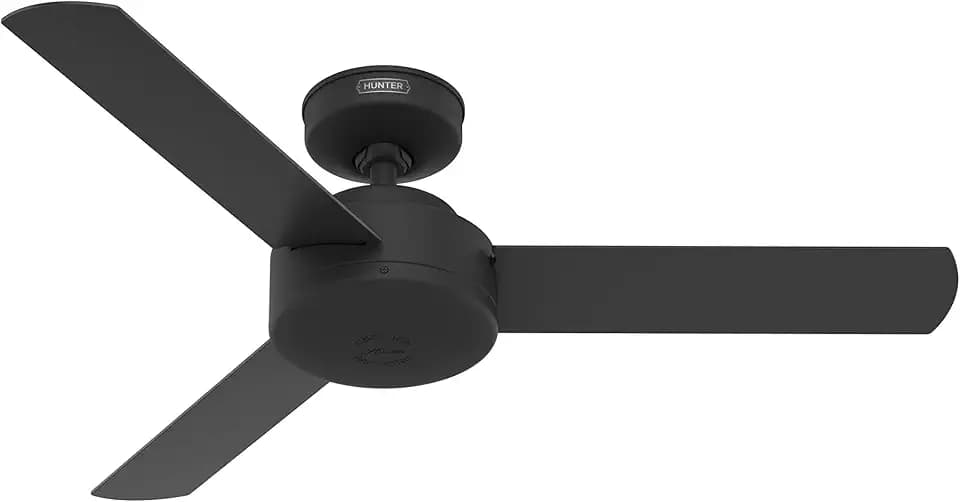 Hunter Presto, Indoor, Ceiling Fan, No Light, Modern, 44 inch, Matte Black
