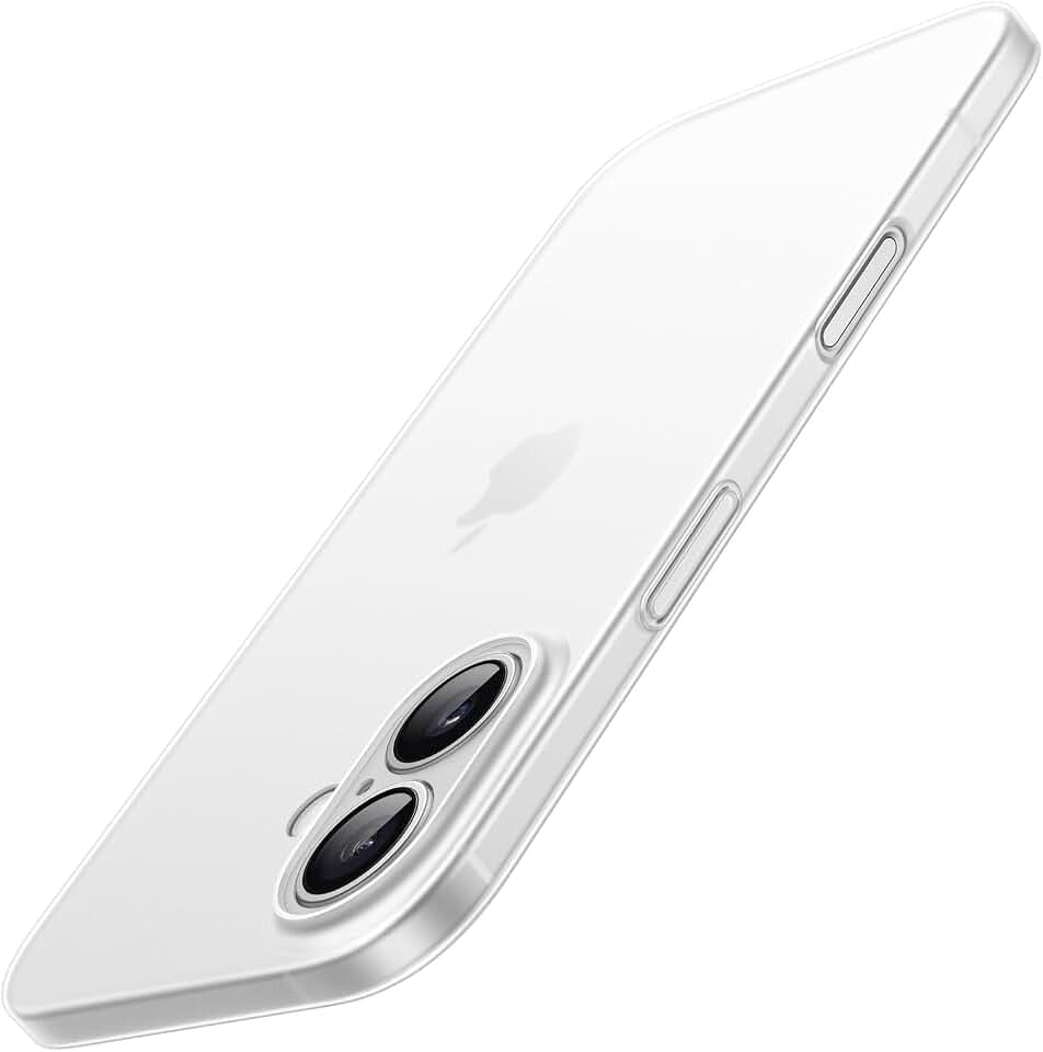 JETech Ultra Dünn Hülle für iPhone 16, Translucent