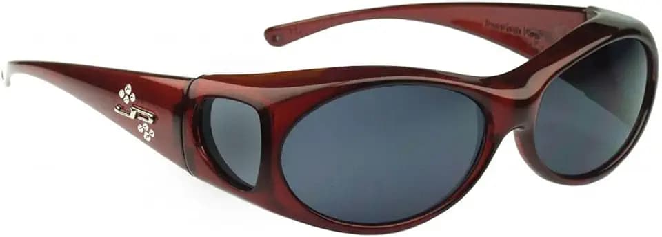 Jonathan Paul Fitover Sunglasses Aurora AR003S Claret Wine Frame Gray Polarized