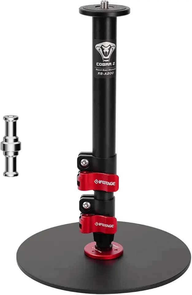 IFOOTAGE A200 Round Base Monopod 22" Desktop Mini Tripod