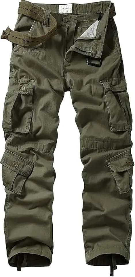 Men's Cargo Pants, Relaxed Fit Multi Pocket Work Pants
