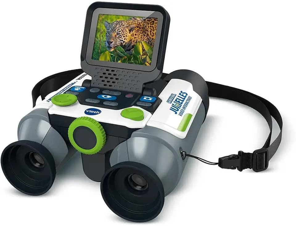 VTech Genius XL Interaktives Video-Fernglas für Kinder, 10 x 21 cm, mit Farbdisplay, Fotos und Videos der BBC, wissenschaftliches Lernspielzeug, Geschenk für Kinder ab 5 Jahren – Inhalt auf