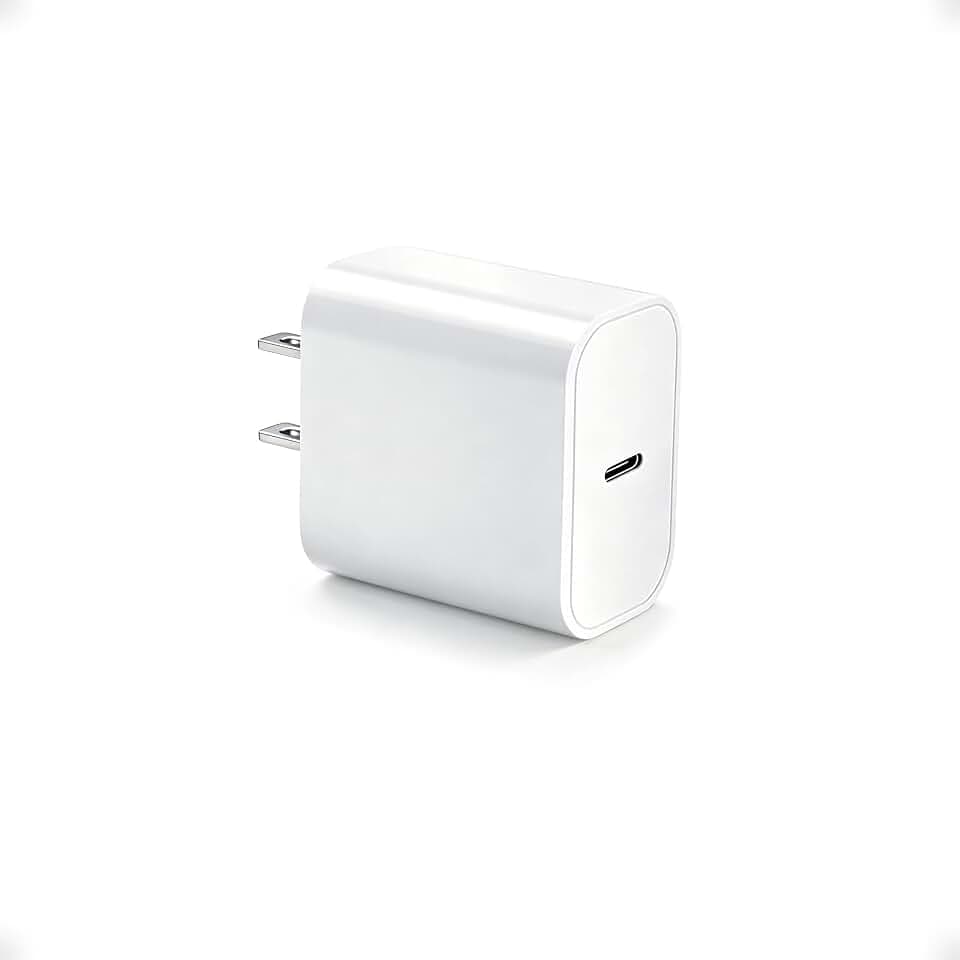 Fast USB-C Charger Block 20W for iPhone 17/iPad/Apple Watch iWatch/AirPods