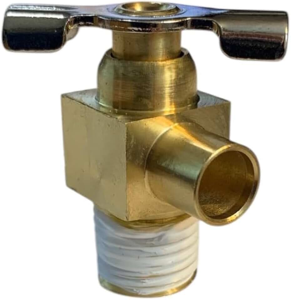 American Made 1/4 Inch NPT Size Universal Compressor Tank Drain Valve