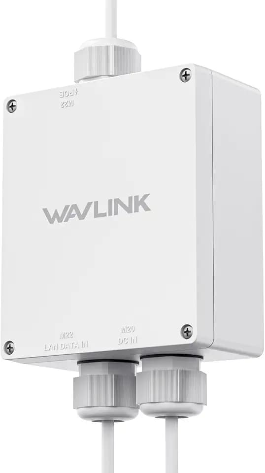 Outdoor Waterproof Box for POE, WAVLINK IP67 Waterproof Plastic Enclosure