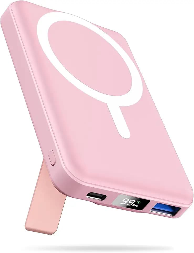 AOGUERBE Powerbank für MagSafe, 10000mAh Magnetische Power Bank für iPhone