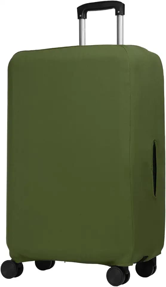 PATIKIL Luggage Cover, Suitcases Covers Elastic Carry on Protector Washable Scratch-Resistant Fits 22-24 Inch Luggage for Travel Business Trips, Olive Drab