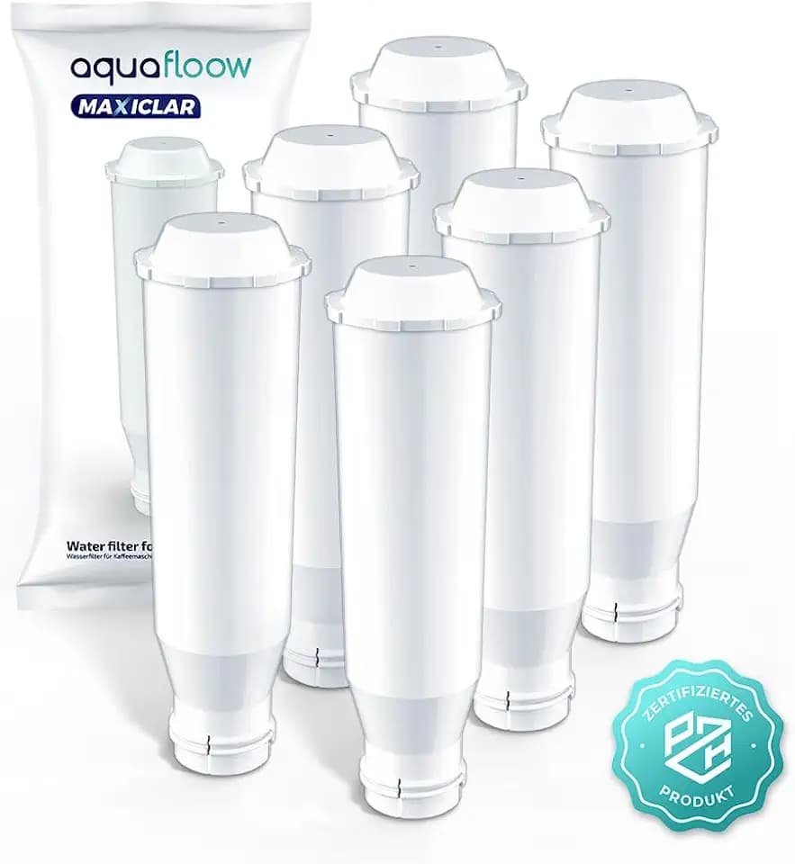 Aquafloow Wasserfilter kompatibel mit Krups F088 F 088, passt viele Modelle von Krups, Siemens, Bosch, AEG, Tefal, Neff, Gaggenau, 6er Pack