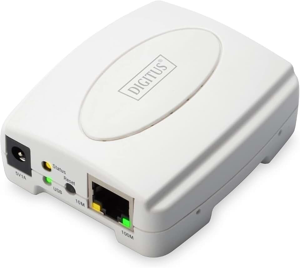 Digitus Server Di Stampa Fast Ethernet, Usb 2.0 (digitus Fast Ethernet - Print Server Usb 2.0 In)