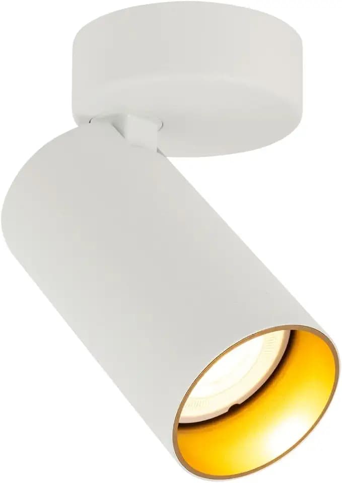 SLV KAMI, Wand- und Deckenaufbauleuchte, 1x max. 10W, GU10, weiß/gold