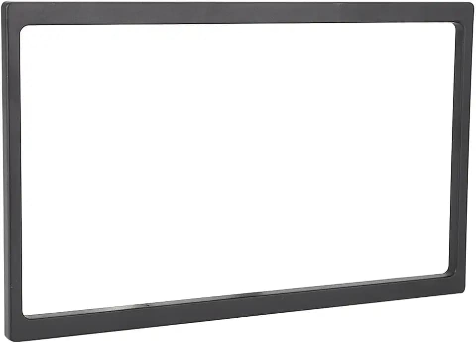 POCREATION Double Din 7 Inch Car Stereo Frame Trim 2 Din 7in Car Stereo Frame Radio Fascia Dash Mount with HighStrength Plastic for 178x102mm Universal Fitment