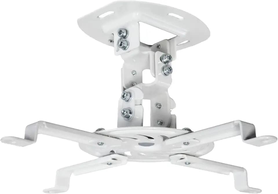 VIVO Universal Adjustable Ceiling Projector, Projection Mount Extending Arms Mounting Bracket, White, MOUNT-VP01W